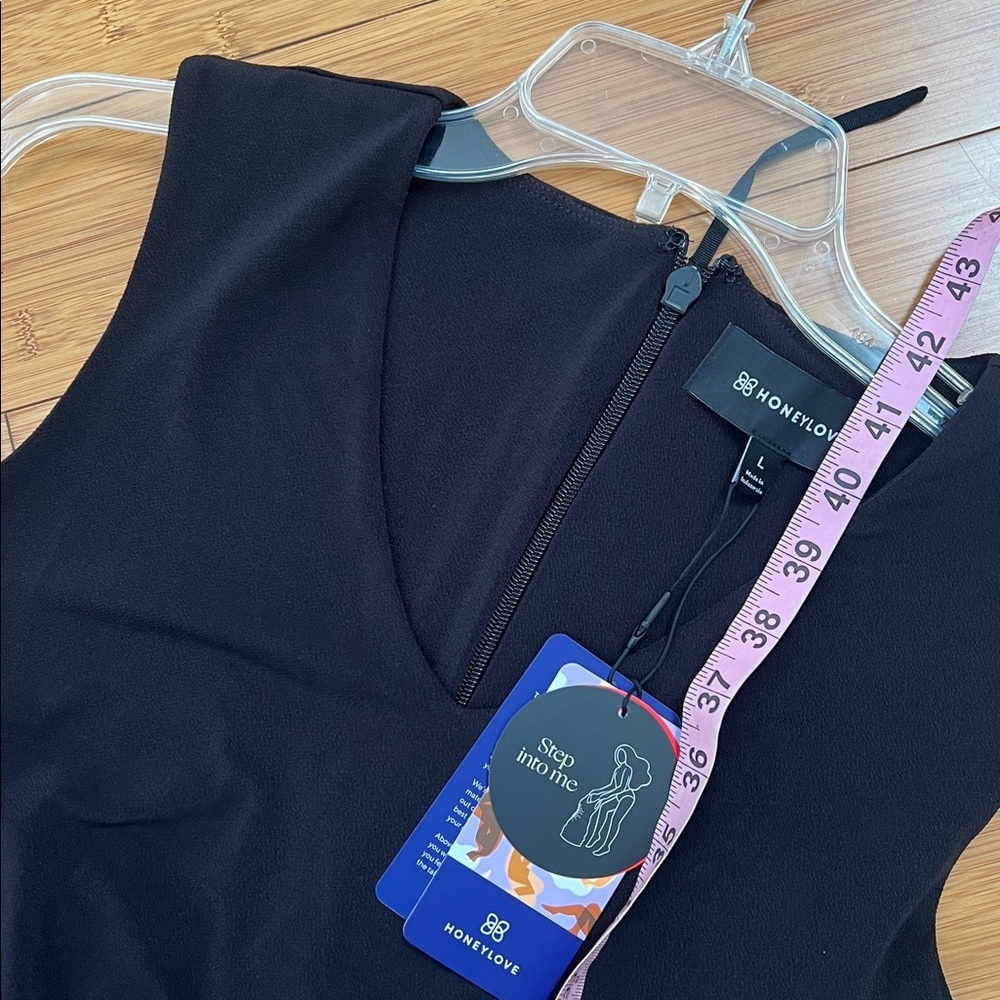 NEW Honeylove InnerPower Sleeveless Midi Dress Black Shaping Size Large NWT - Picture 6 of 9
